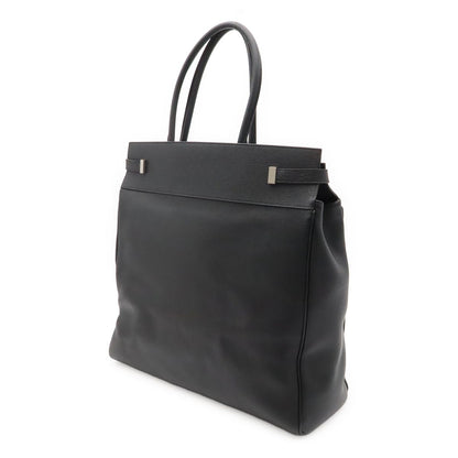 Saint Laurent Paris YSL Manhattan S Tote Leather Black Silver — view 2