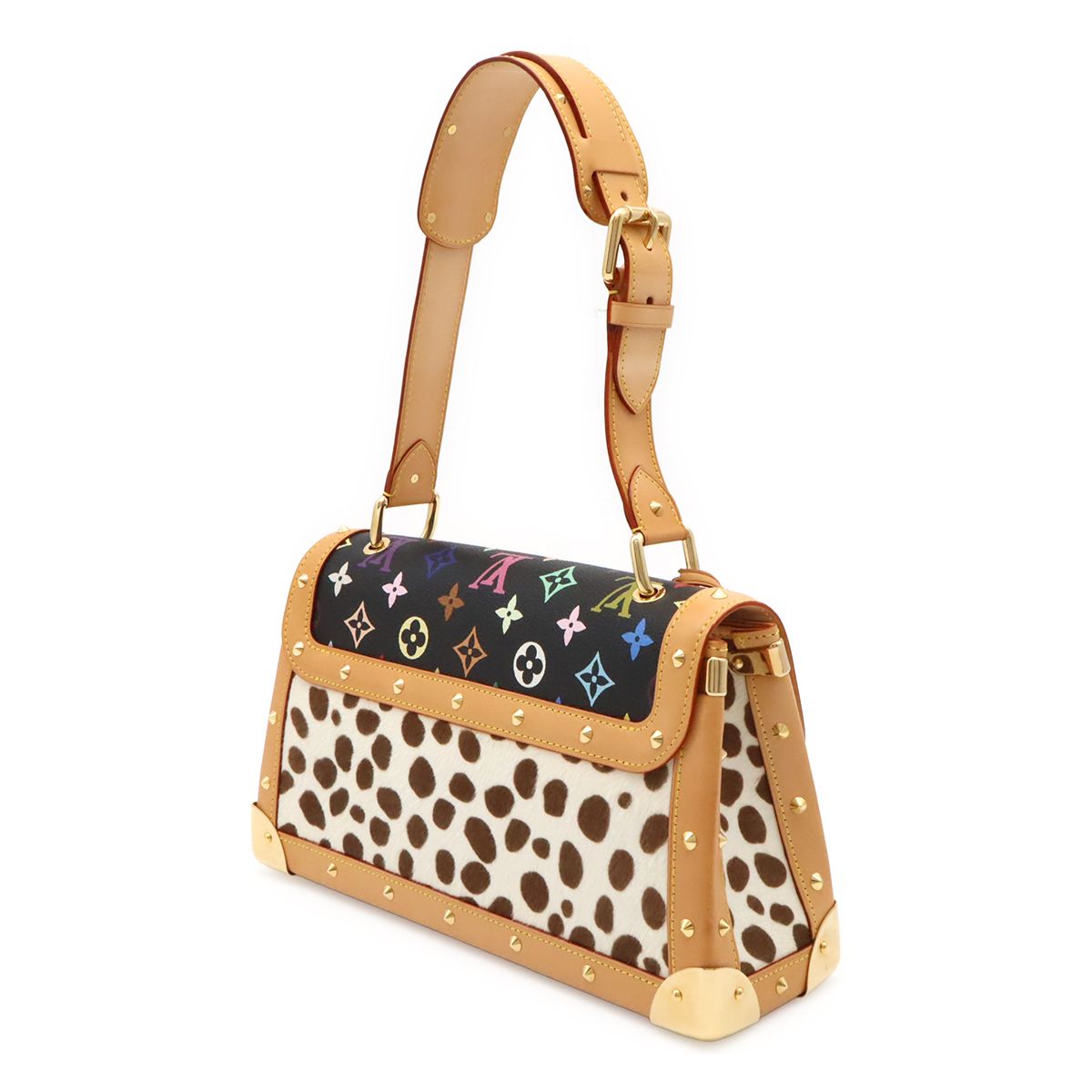Louis Vuitton Monogram Multicolor Sac Chien Shoulder Bag Noir Black — view 2