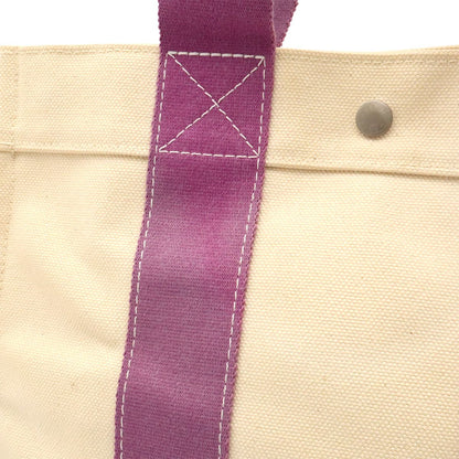 Hermes Bora PM Tote PM Canvas Natural Ivory White Purple — view 7