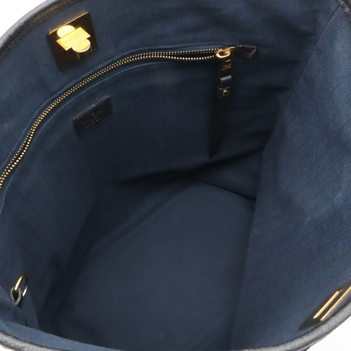 Louis Vuitton Monogram Empreinte Citadine PM Tote Shoulder Bag Infini Navy — view 5