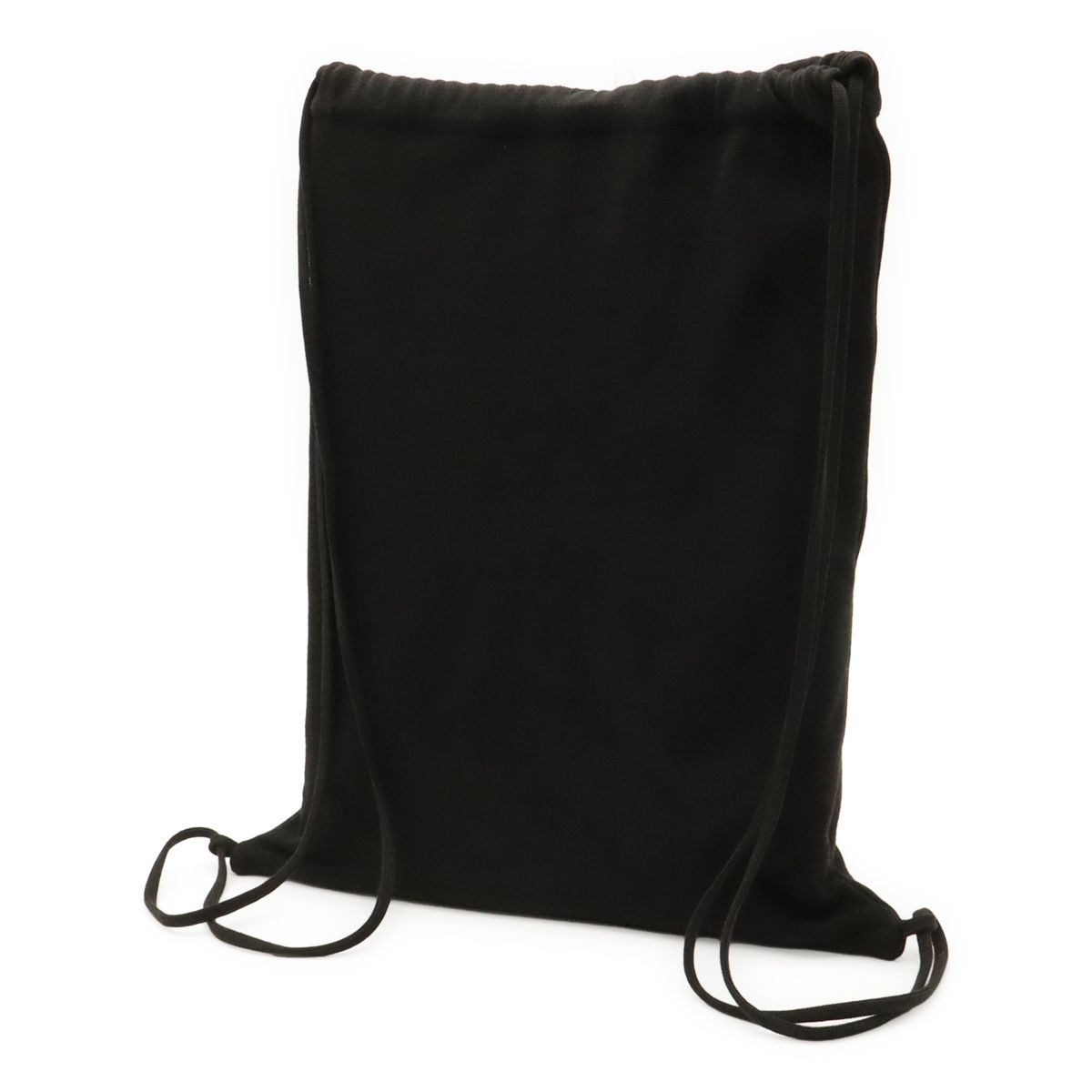 Chanel Sports Line CC Logo Nap Backpack Drawstring Cotton Black Beige — view 2