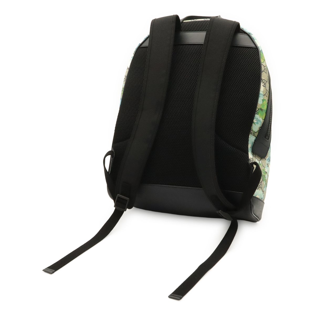 Gucci GG Blue Mus Supreme Backpack Flower Floral Pattern Leather Multicolor — view 2