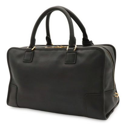 Loewe Amazona 36 Anagram Mini Boston Bag Leather Black Gold — view 2