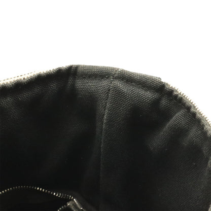 Hermes Saxo MM Handbag Toile Ash Beige Black Silver — view 7