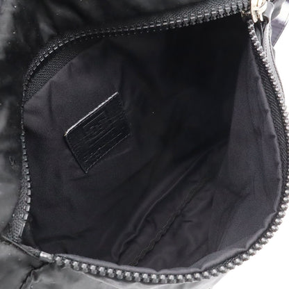 Chanel Sports Line Shoulder Bag Crossbody Reversible Nylon Leather Black White — view 6