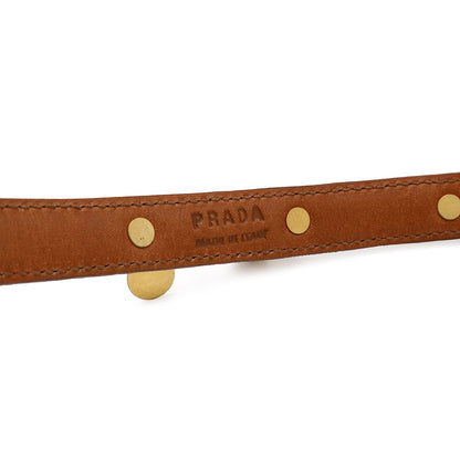 Prada Belt Bracelet Bangle Bell Motif Charm Croco — view 6