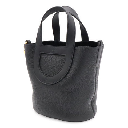 Hermes in the Loop 18 Tote Togo Leather Black Gold — view 2