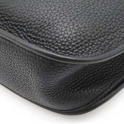 Hermes Evelyne I 1 PM Shoulder Bag Togo Leather Black Silver — view 3