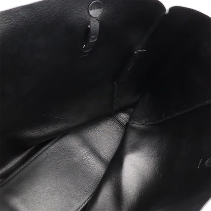 Balenciaga Everyday Logo Tote M Shoulder Bag Leather Black White — view 8