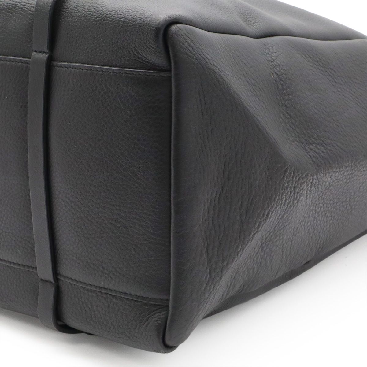 Balenciaga Everyday Logo Tote M Shoulder Bag Leather Black White — view 7