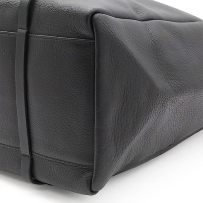 Balenciaga Everyday Logo Tote M Shoulder Bag Leather Black White — view 7