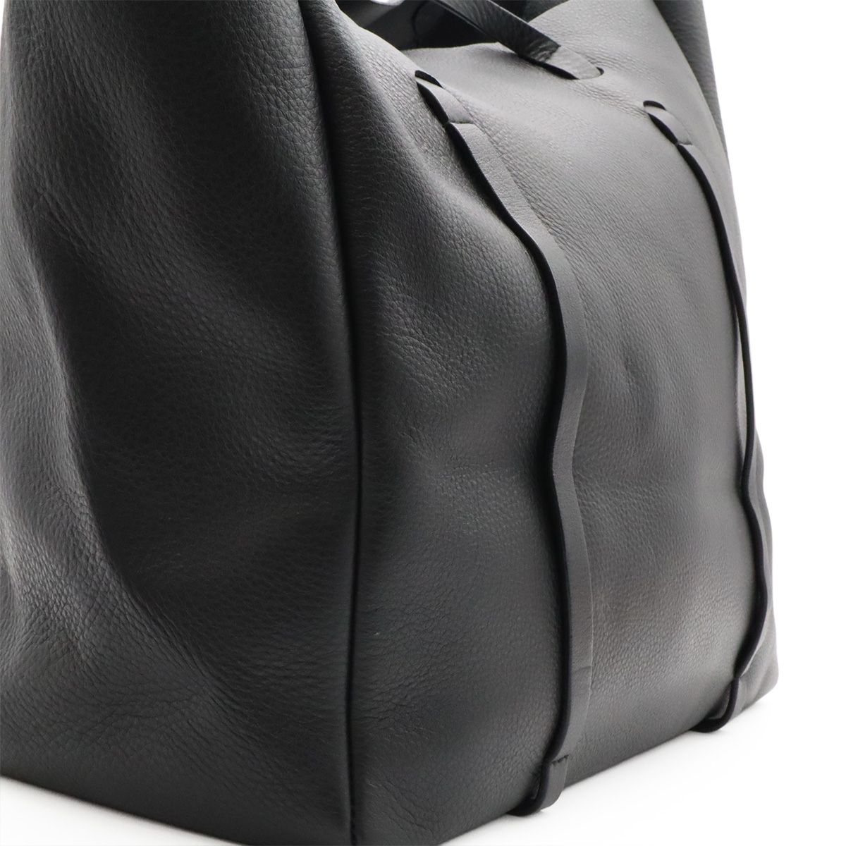 Balenciaga Everyday Logo Tote M Shoulder Bag Leather Black White — view 6