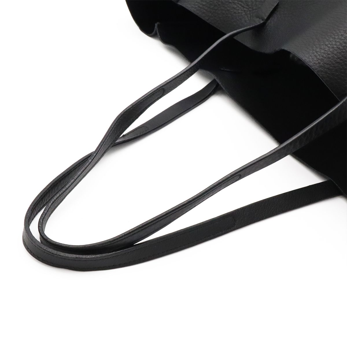 Balenciaga Everyday Logo Tote M Shoulder Bag Leather Black White — view 4
