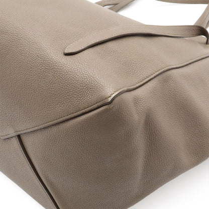 Celine Hippopotamus Phantom Small Belt Tote Shoulder Bag Leather Gray Jew Gold — view 3