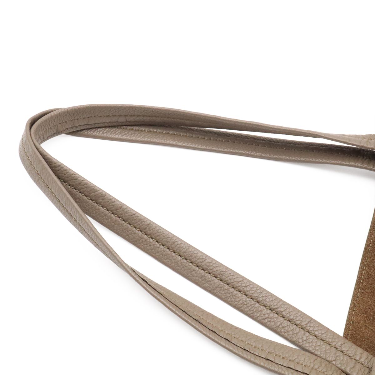 Celine Hippopotamus Phantom Small Belt Tote Shoulder Bag Leather Gray Jew Gold — view 4