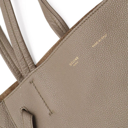 Celine Hippopotamus Phantom Small Belt Tote Shoulder Bag Leather Gray Jew Gold — view 7