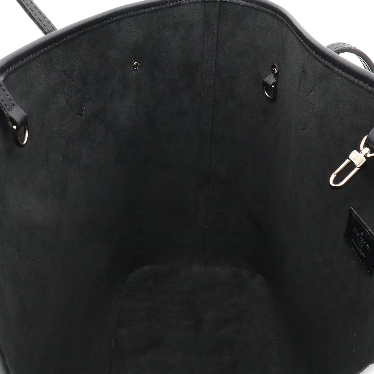 Louis Vuitton Epi Denim Neverfull MM Tote Shoulder Bag with Leather Blue Pouch — view 6