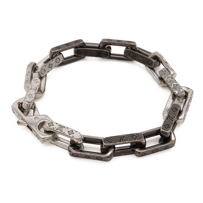 Louis Vuitton Bracelet Chain Monogram Collier Metal Silver — view 2