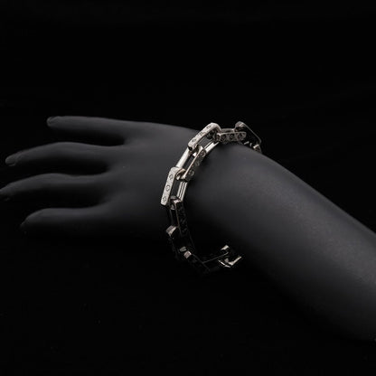 Louis Vuitton Bracelet Chain Monogram Collier Metal Silver — view 6