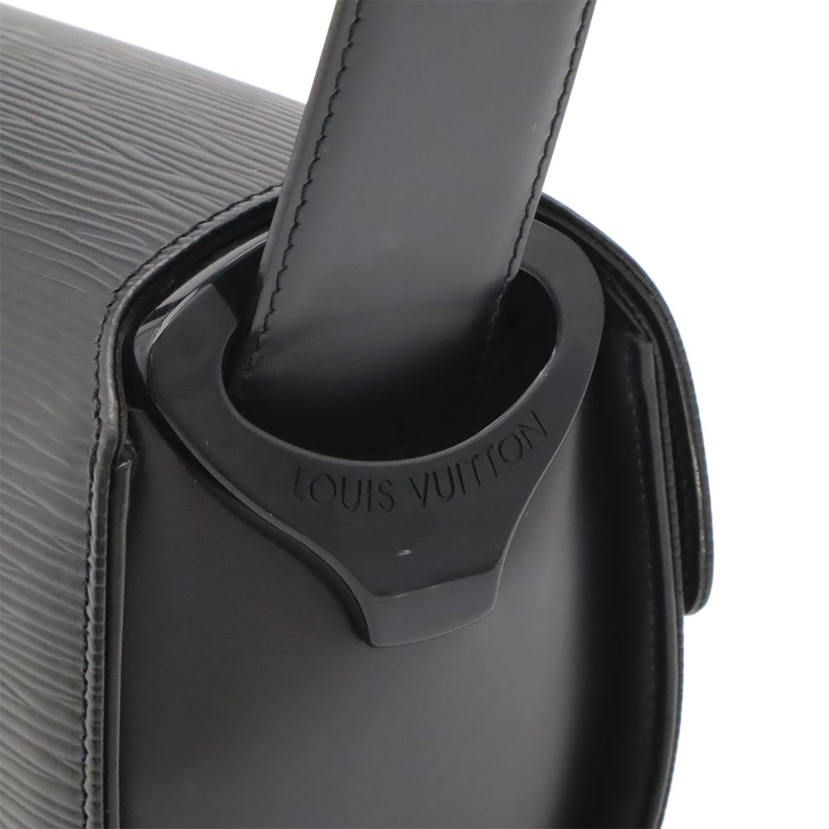 Louis Vuitton Epi Nocturne PM Shoulder Bag Semi Noir Black — view 7