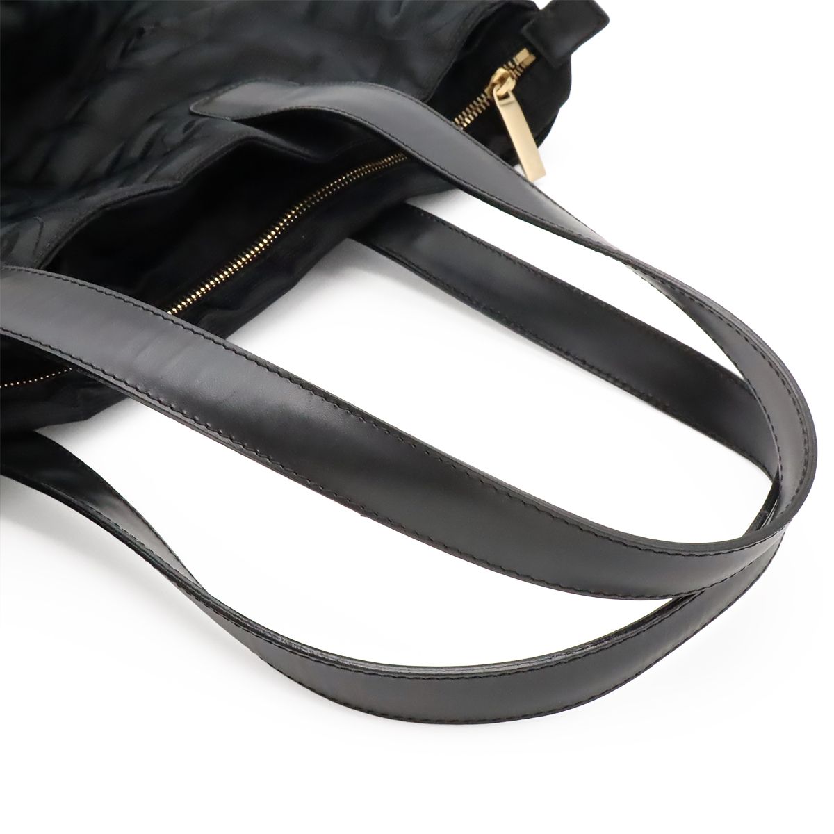 Chanel New Travel Line Tote GM Shoulder Bag Nylon Jacquard Leather Black — view 5