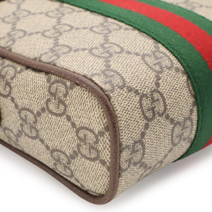 Gucci Ophidia Mini Messenger Bag GG Supreme Sherry Line Pochette Beige — view 3