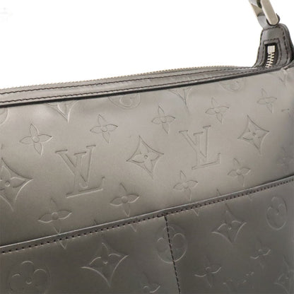 Louis Vuitton Monogram Matte Sutter Shoulder Bag Leather Noir — view 8