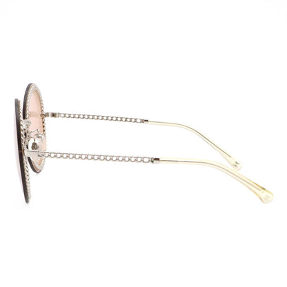 Chanel Glass Chain Sunglasses Round Eyewear — view 3
