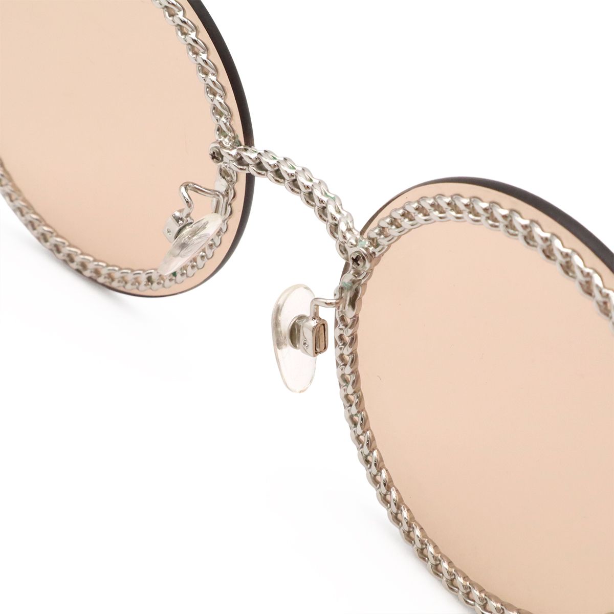 Chanel Glass Chain Sunglasses Round Eyewear — view 6