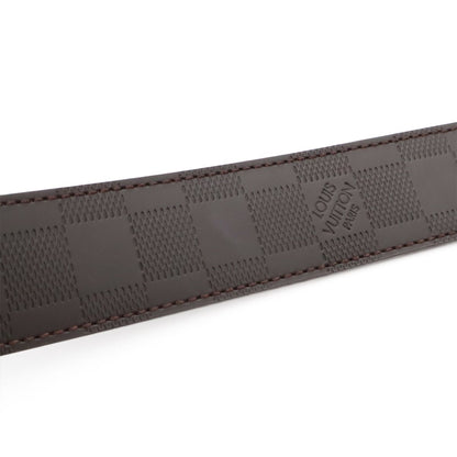Louis Vuitton Damier Infini Boston Belt 35 Reversible Mocha Dark Brown Gold 90 — view 5