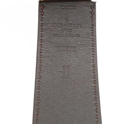 Louis Vuitton Damier Infini Boston Belt 35 Reversible Mocha Dark Brown Gold 90 — view 9
