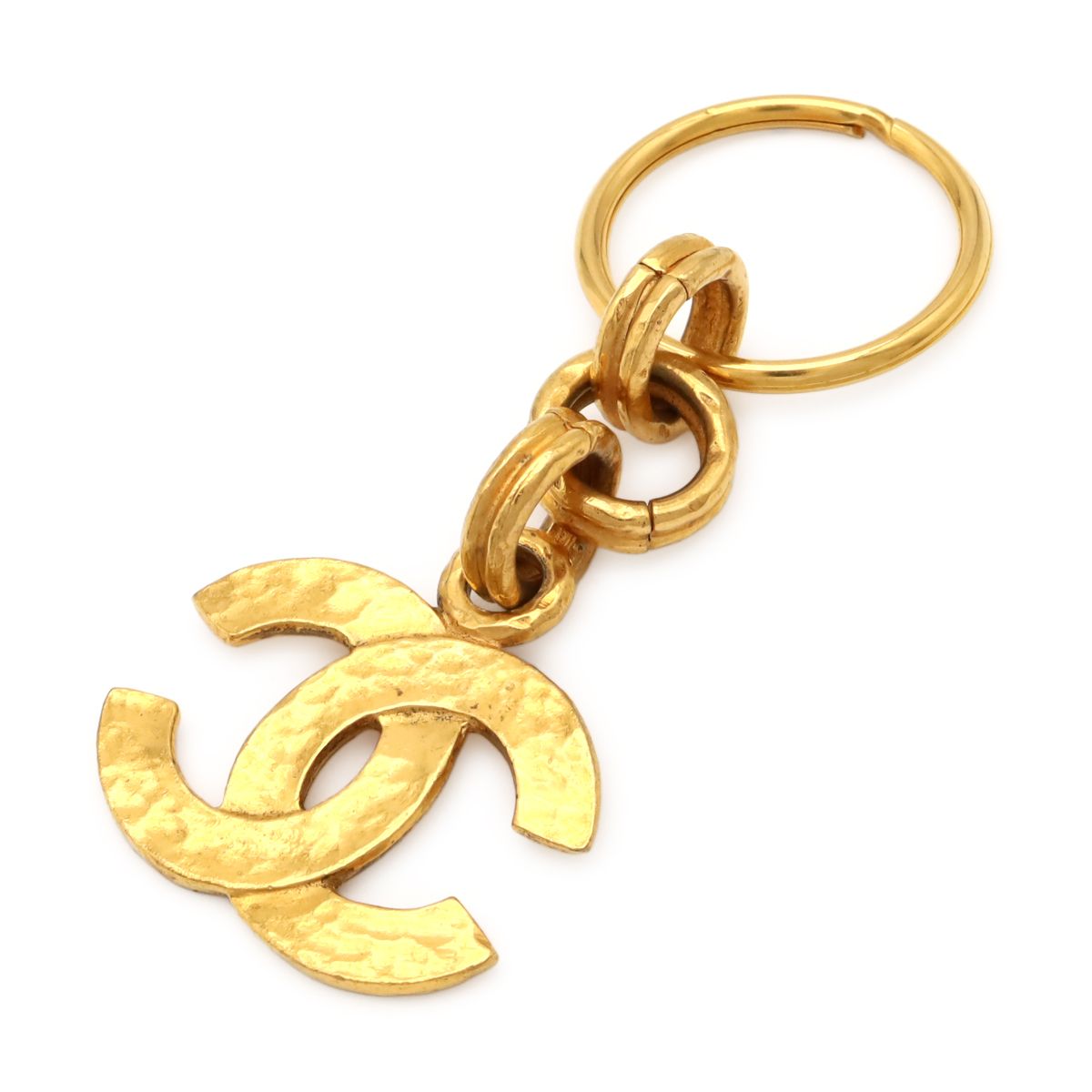 Chanel CC Logo CC Mark Key Holder Key Sling Bag Charm Gold Plated