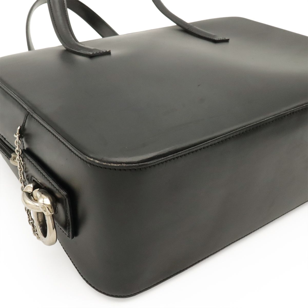 Cartier Tote Leather Black Silver — view 3