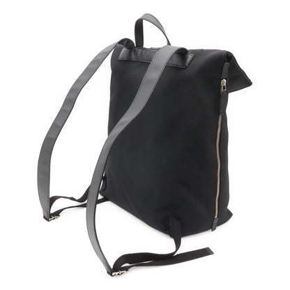 Gucci Band Techno Canvas Web Line Sherry Backpack Leather Black Green — view 2