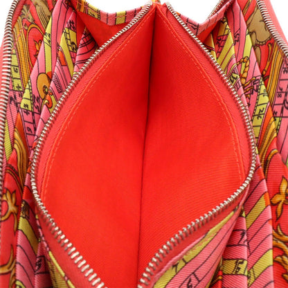 Hermes Azap Long Silk in Zip Around Wallet Veau Rose Jaipur Pink Silver — view 7