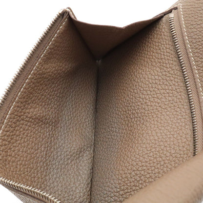 Hermes Dogon Recto Verso Long 2 Fold Wallet Bifold Togo Leather Etoupe Gray — view 9