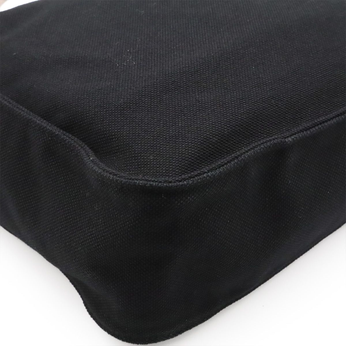 Hermes Marwari PM Shoulder Bag Canvas Leather Black Dark Brown — view 3