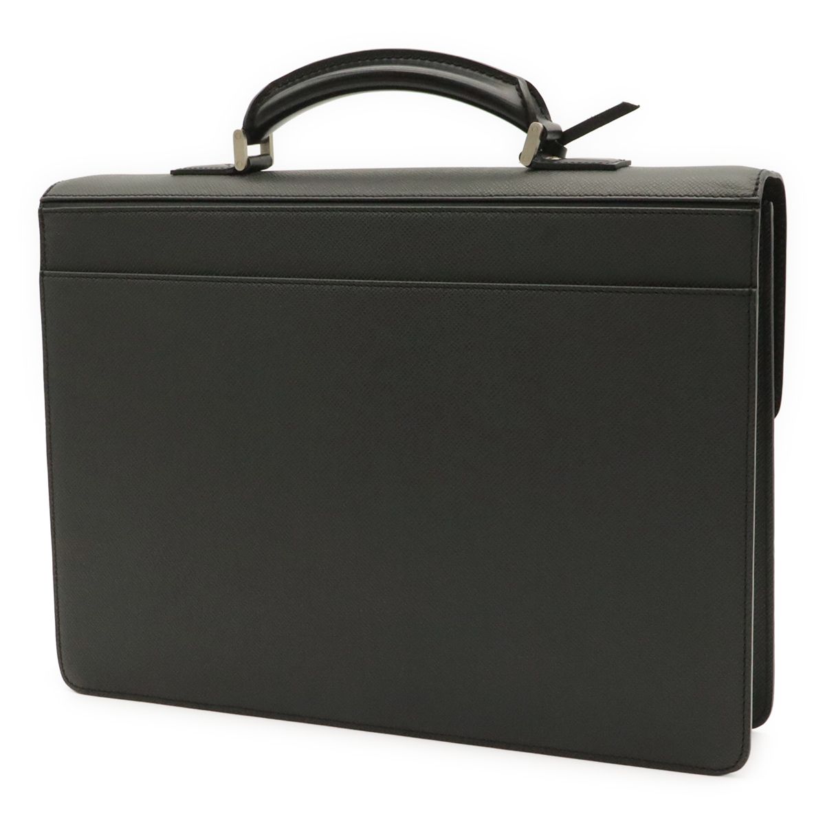 Louis Vuitton Taiga Document Purse Briefcase Business Leather Ardoise Black — view 2