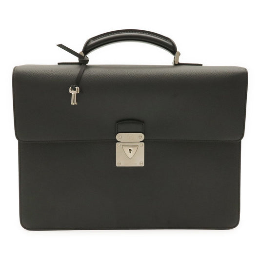 Louis Vuitton Taiga Document Purse Briefcase Business Leather Ardoise Black