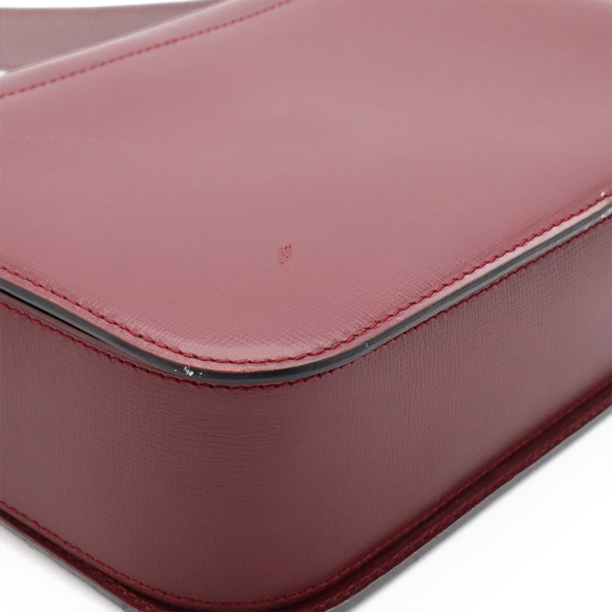Cartier Must Line Shoulder Bag Leather Bordeaux Red Gold — view 3
