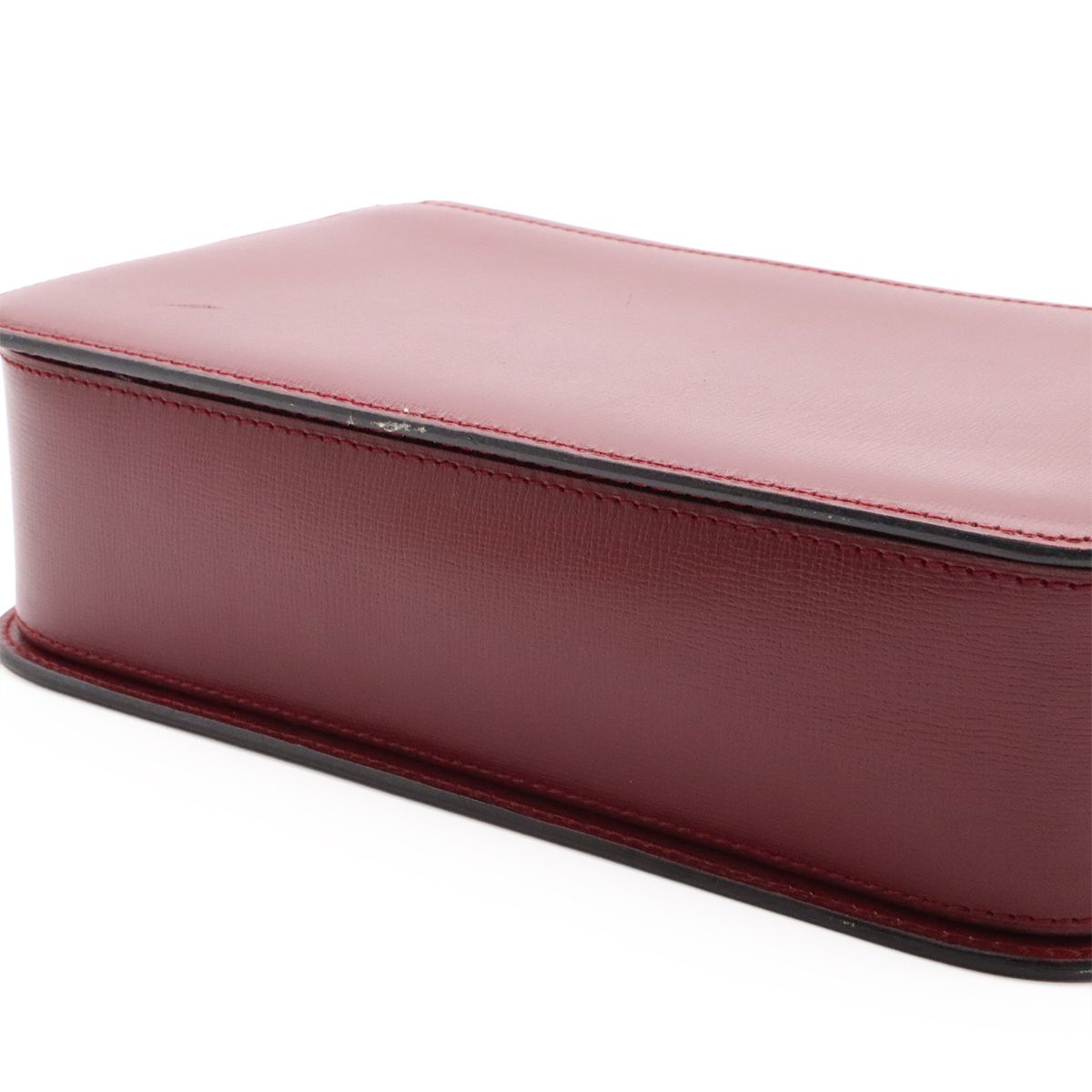 Cartier Must Line Shoulder Bag Leather Bordeaux Red Gold — view 5