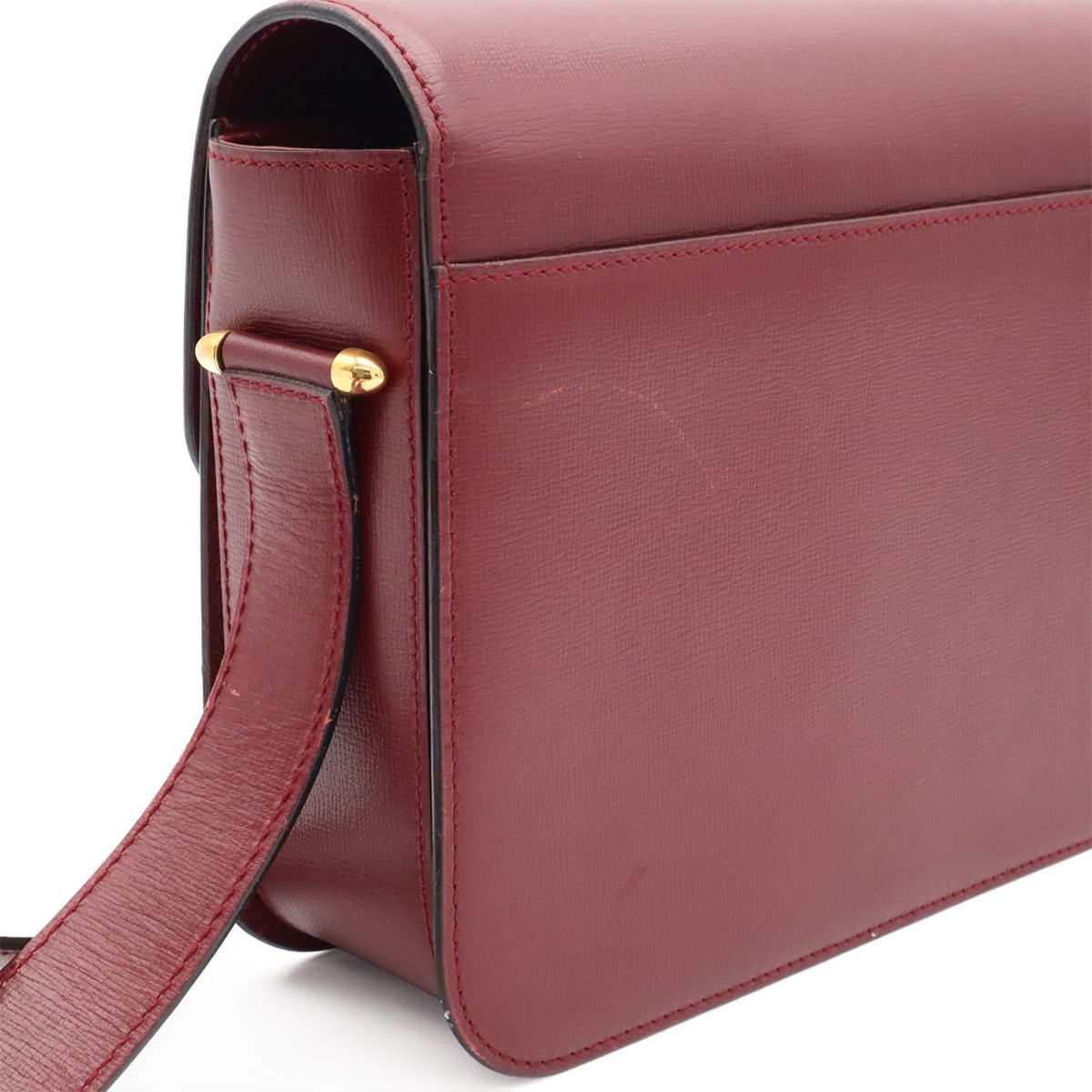 Cartier Must Line Shoulder Bag Leather Bordeaux Red Gold — view 6