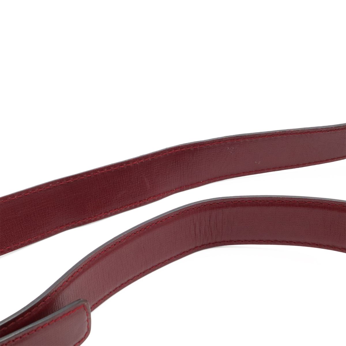 Cartier Must Line Shoulder Bag Leather Bordeaux Red Gold — view 4