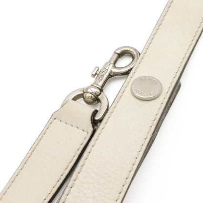 Fendi by the Way 2-Way Shoulder Bag Leather White Silver — view 5