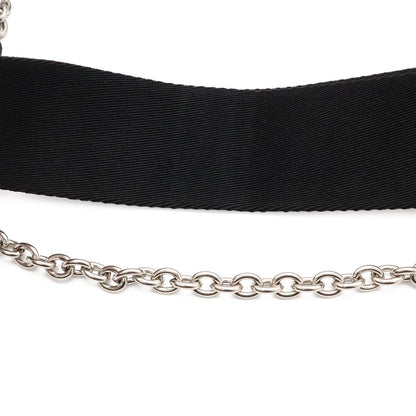 Prada Triangle Logo Re Edition Chain 2-Way Shoulder Bag Nylon Nero Black Pouch — view 4