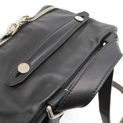Fendi Backpack Leather Black Silver — view 4