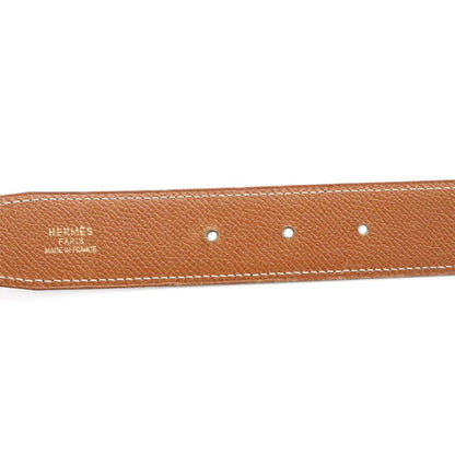 Hermes Belt Buckle Reversible Box Calf Veau Epsom Black Brown Silver 70 — view 8