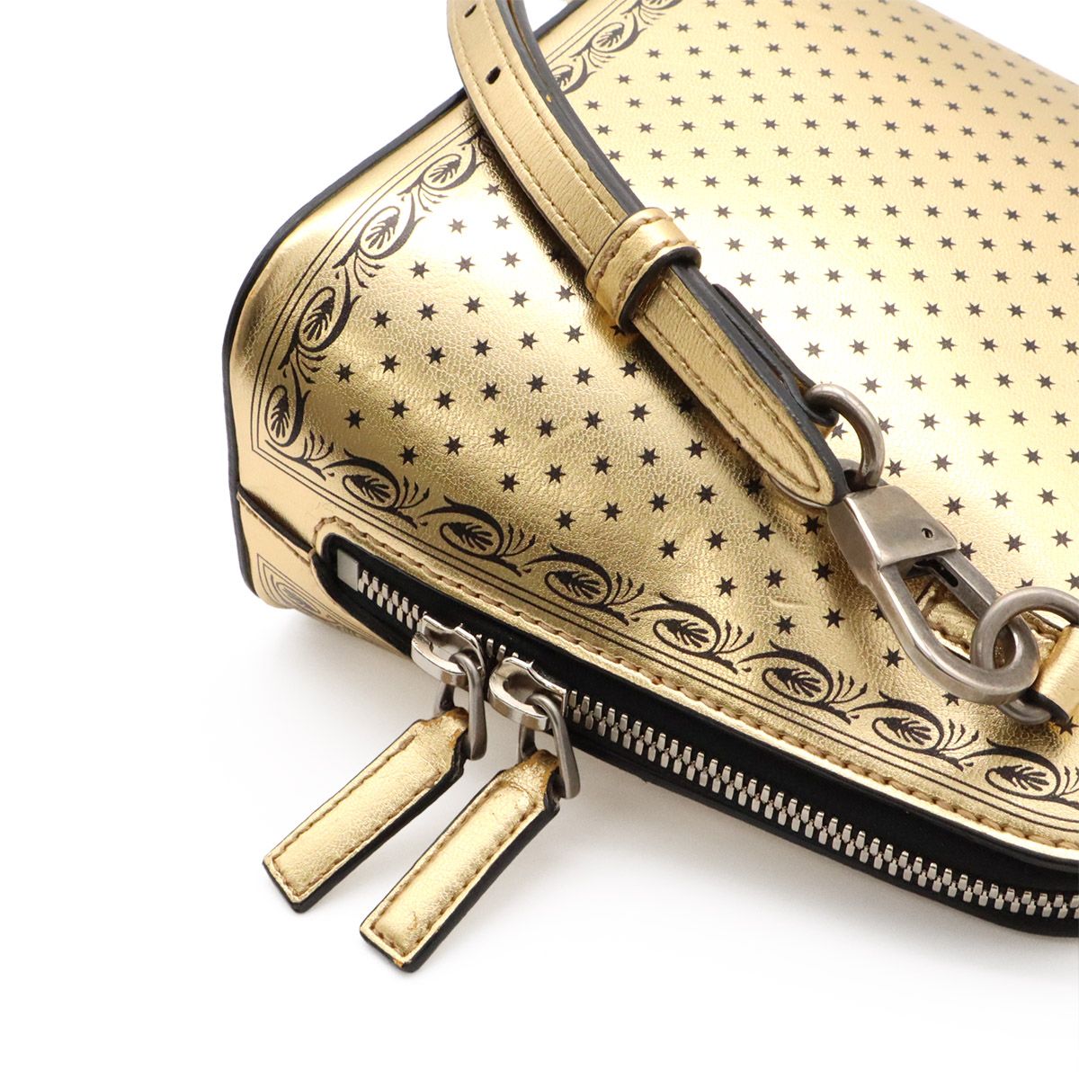 Gucci Guccy Sega Collaboration Star Shoulder Bag Pochette 2-Way Pouch Leather — view 7