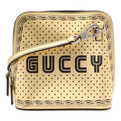Gucci Guccy Sega Collaboration Star Shoulder Bag Pochette 2-Way Pouch Leather