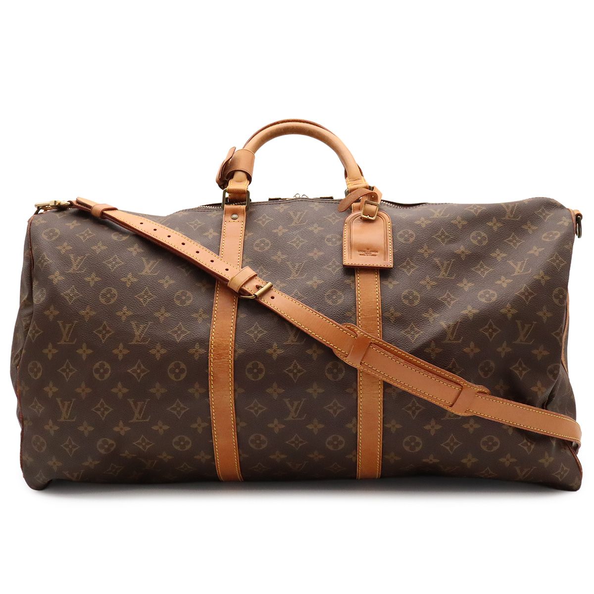 Louis Vuitton Monogram Keepall Bandouliere 60 Boston Bag Purse 2-Way